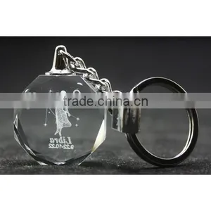 Fancy Cheap Colorful LED Crystal Keychain/Crystal Keyring/Crystal Keyholder thumbnail-2