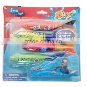 Summer Hot Sale Swimming Pool Dive Toys Plastic Torpedp Fish Funny Fish Catch Game Toys for Kids thumbnail-3