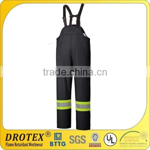 Flame Resistant Stretch Hi-Vis Rain Bib Overall thumbnail-3