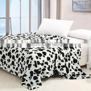 Walmart in Cooperation Good Quality Bed Blanket China Wholesale Spotty Flannel Fleece Blanket thumbnail-1
