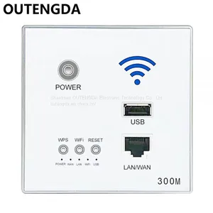 OUTENGDA 300M In-Wall AP Access Point Wireless WiFi Router USB-charging Socket Wall Mount Wi-Fi AP Router With WPS thumbnail-3