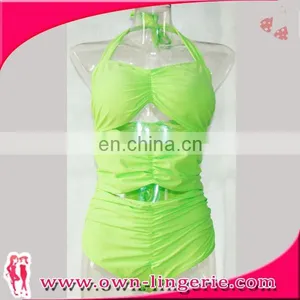 2015 New Hot Spandex Big Size Swimwear Bikini for Fat Woman thumbnail-2