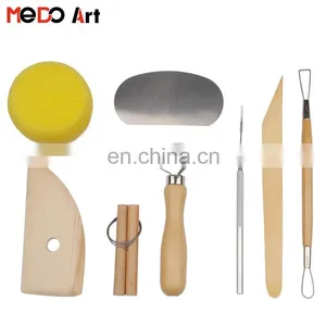 Hot Sale 8pcs Wooden Clay Sculpture Tool Set thumbnail-1