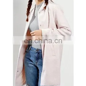 Hot Selling Elegant Ladies Flecked Longline Used Winter Bomber Jackets thumbnail-3