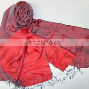 Double Face Satin Water Pashmina Shawl thumbnail-1
