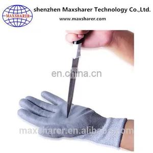 Carbon Fiber ESD Glove Antistatic pu Coating Gloves thumbnail-2