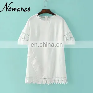 Nature Buddies Women Tunic in White thumbnail-1
