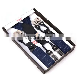 Professional Production Unisex Elastic 3.5cm 6 Clips-On Y-Shape Braces Suspenders thumbnail-4