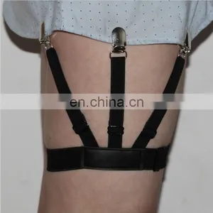 Hot Sale Fashion Mens Shirt Stays Holder Garters With Non-slip Locking Clamps thumbnail-2