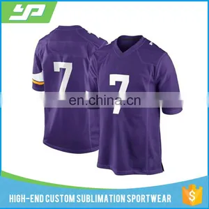 Wholesale Sublimation 100% Polyester American Football Jersey Custom thumbnail-6