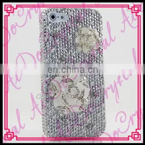 Aidocrystal New Product White Diamond Bling Mobile Phone Case Cover for Iphone 5 5s Luxury Crystal Diamond Case Made in China thumbnail-1