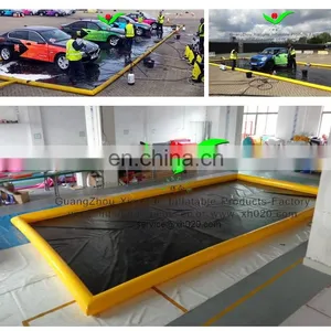 Commercial Car Mat Easy Clean Water PVC Tarpaulin Inflatable Wash Car Mat thumbnail-1