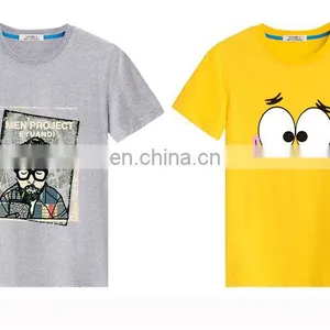 Custom Printing T Shirts 180g Cotton Short Sleeve Style T-shirt European Size Tshirts thumbnail-1