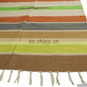 Indian Rugs Ethnic Home Decor Dariya Runner Carpet Handmade Carpet Throw Cotton Handmade thumbnail-3