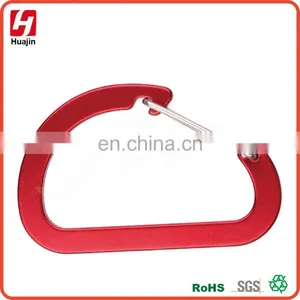 Large Aluminum Red Wiregate D Shape Carabiner,keychain IN STOCK thumbnail-1