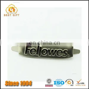 Guangdong Factory Wholesale Custom Cheap Hardware Bag Accessories Metal Logo Plate With Clutch thumbnail-2