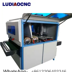 Solid Wood Plywood Wood Brush Polish Sanding Machine for Cabinet Door 1300mm Width Wood Sanding Brush Machine thumbnail-2