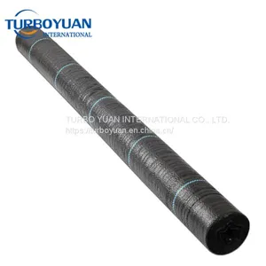 Black Plastic Weed Control Fabric Mat / PP Weed Mesh Cover thumbnail-2