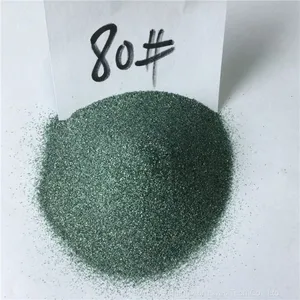 China Hot Sale Green Silicon Carbide /green Nicalon Grains 80# 100# for Sandblasting thumbnail-1