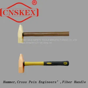 Non Sparking Tools Hammer Cross Pein Engineers' Fiber Handle thumbnail-3