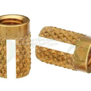 PPB-256/440/632 Brass Insert Nut Insertos Knurling Press-in Inserts Knukles Thru-Threaded Plain Knurled Nuts Inserti PEM Standard thumbnail-1
