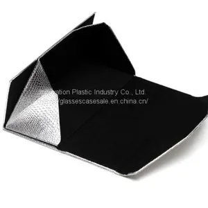 Fashionable Folding Sunglasses Case; Simple and Vintage Triangle Sunglasses Holder thumbnail-3