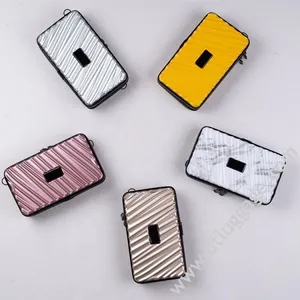 Customized Logo Fashion Waterproof ABS PC Mini Travel Storage Bag Small Women Beauty Travel Make Up Luggage Case thumbnail-2