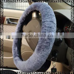Genuine Sheepskin Car Steering Wheel Cover thumbnail-1