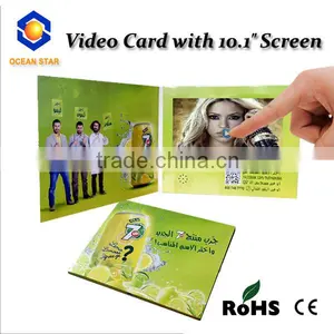 Wholesales 10.1" Inch HD LCD Touch Screen Video Brochure Digital for Advertising/promotion thumbnail-1