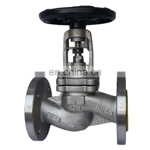 DIN Bellow Seal Globe Valves Stainless Steel CF8 CF8M Toxic Circumstance Globo Valvulas Manual Low Pressure Bellow Seal thumbnail-1