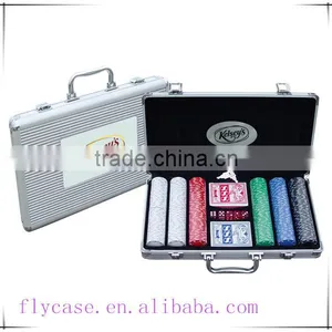 Carrying Aluminum Metal Poker Chip Set Premium Poker Chip Game Set in Aluminum Case(100pcs) thumbnail-1