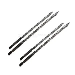 Double Alloy Screw for Vertical Injection Molding Machine Processed By Advanced Nitriding Technology With Hard Gold thumbnail-2