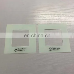 0.7mm Ultra Thin Silk-screen Printed Glass White Ceramic Fritted Printing for Electronic Glass Panel thumbnail-3
