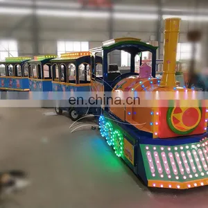 Commercial Electric Ride on Train Battery Tourist Train for Mall thumbnail-3
