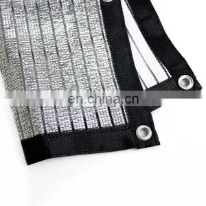 Aluminum Knitted Shade Cloth Car Parking Shade Net Garden Reflective Aluminum Foil Shading Net 95 for Sale thumbnail-3