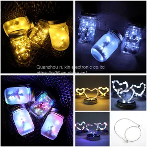 New Solar Powered Hanging Mason Jars With Animals and Micro LED Lights String Inside thumbnail-1