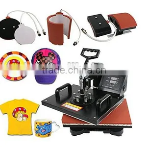 Sublimation T-shirt Heat Press Machine/8 in 1 Combo Heat Transfer Machine,printing Machine thumbnail-1