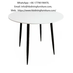 Metal Legs MDF Round Dining Tables thumbnail-1