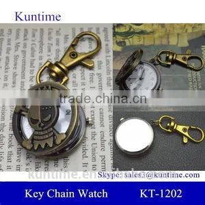 Key Watch With Holder Retro Bronzed Metal Suit Alloy Case Pocket Watch thumbnail-1