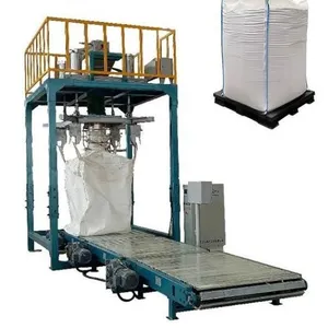 1000kg Weighing Automatic Ton Big Bag Packing Machine Bulk Bag Filler Big Bag Filling Equipment Grain Corn Filling Ton Bag Packing Machine thumbnail-1
