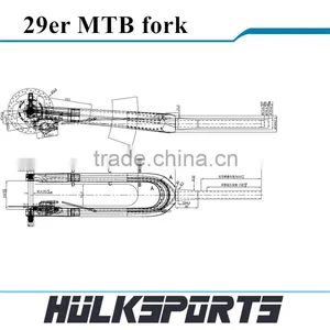Carbon Front Fork 29inch Full Carbon Mtb Fork 29er Carbon Fork thumbnail-6