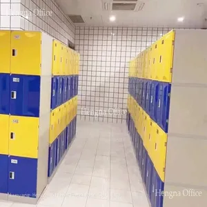 HN-SQ80gk Colorful Modular ABS Lockers for Kindergarten, School & University Corridors | Adjustable Multi-Tier Design thumbnail-3