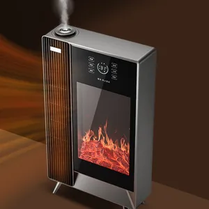 3D Atomized Fireplace Heater/Simulated Flame Steam Humidifier Fireplace Voice Remote Control Heater(Wechat:13510231336） thumbnail-2