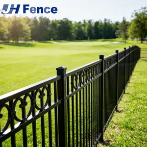 Top-Grade Powder Coated Aluminum Wrought Iron Fence Panels for Longevity thumbnail-4