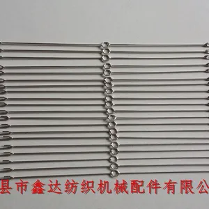331J Stainless Steel Wire Heddle Square Hole Woven Wire Heald Textile Accessories thumbnail-1