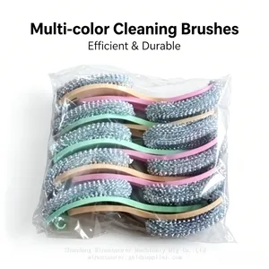 Household Cleaning Pot Brush Sturdy Bristle Dish Pan Washing Brush thumbnail-4