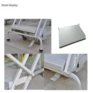 Supply, rl Type Automatic Braking Elevating Ladder, Shelf Picking Ladder, Simple and Convenient to Operate thumbnail-4