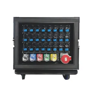 24 Channel Portable Stage Power Distribution Unit, 400A Camlock Input Industrial Power Distribution Box With Multi Sockets & Digital Meter thumbnail-2