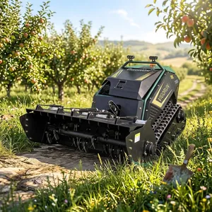 Crawler Remote Control Forestry Mulcher 1000mm Professional Mower Agriculture Grass Cutter All Terrain Lawn Mower thumbnail-1