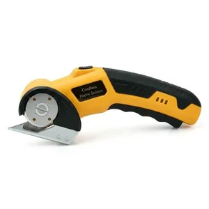 4V Cordless Electric Rotary Cutter, Rechargeable Fabric Cutting Tool With 40mm Round Blade for Cloth, Leather, Carpet & DIY Crafts thumbnail-1